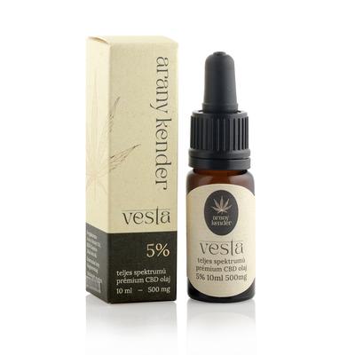 Arany Kender Vesta teljes spektrumú CBD olaj 10ml 5% 500mg
