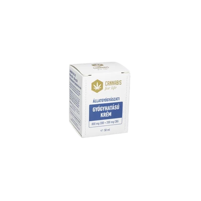 Cannabis for life Állatgyógyászati krém 800 mg CBD + 200 mg CBG - 50 ml