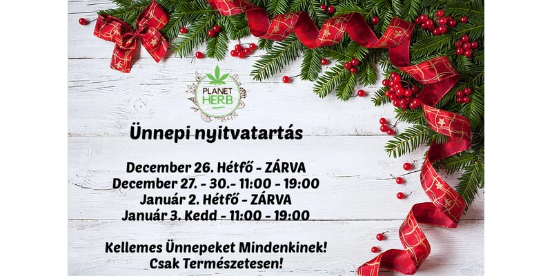 Ünnepi nyitvatartás